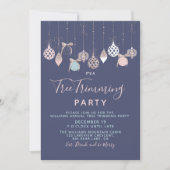 クリスマスボーブルズホリデーツリートリミングパーティー シーズンカード (正面)