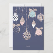 クリスマスボーブルズホリデーツリートリミングパーティー シーズンカード (裏面)