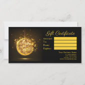 クリスマスボーブル金ゴールドグリッター エレガント (裏面)