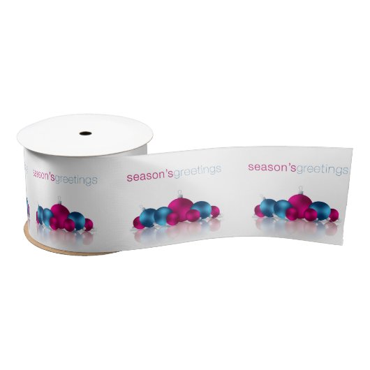 クリスマスボーブル サテンリボン (リール)