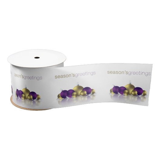 クリスマスボーブル サテンリボン (リール)