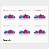 クリスマスボーブル スクエアシール (シート)