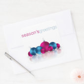 クリスマスボーブル スクエアシール (封筒)