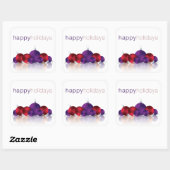 クリスマスボーブル スクエアシール (シート)