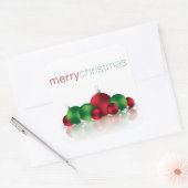 クリスマスボーブル スクエアシール (封筒)