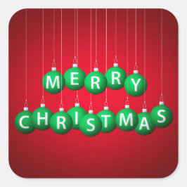 クリスマスボーブル スクエアシール