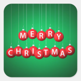 クリスマスボーブル スクエアシール