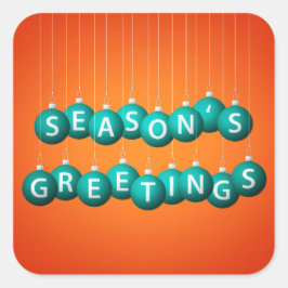 クリスマスボーブル スクエアシール