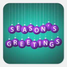 クリスマスボーブル スクエアシール