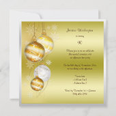 クリスマスボーブル&スターズ90誕生日 招待状 (裏面)