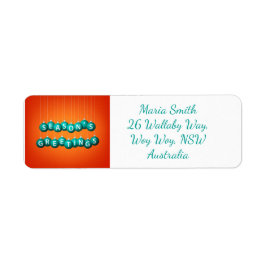 クリスマスボーブル ラベル