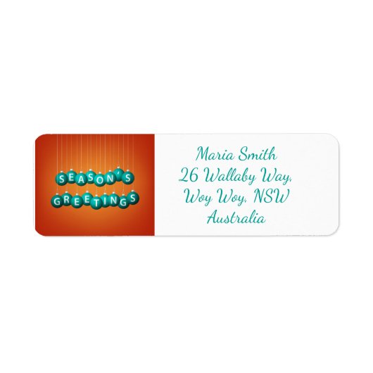 クリスマスボーブル ラベル (正面)