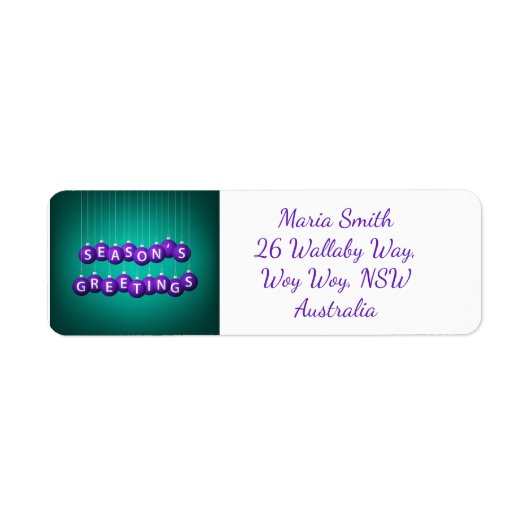 クリスマスボーブル ラベル (正面)