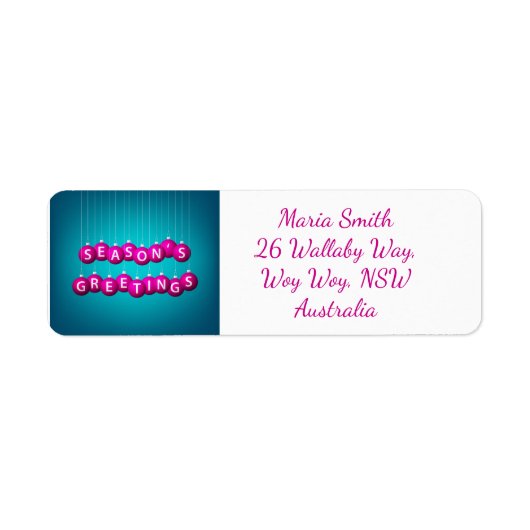 クリスマスボーブル ラベル (正面)