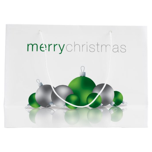 クリスマスボーブル ラージペーパーバッグ (裏面)