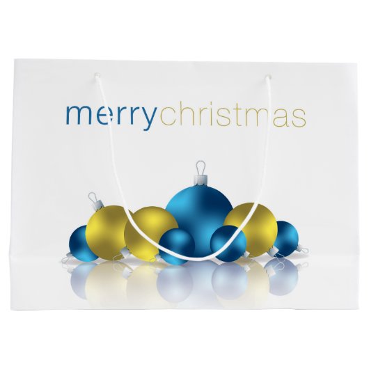 クリスマスボーブル ラージペーパーバッグ (裏面)