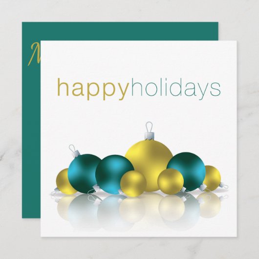 クリスマスボーブル 招待状 (正面/裏面)