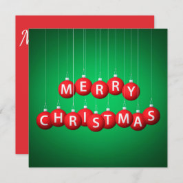 クリスマスボーブル 招待状