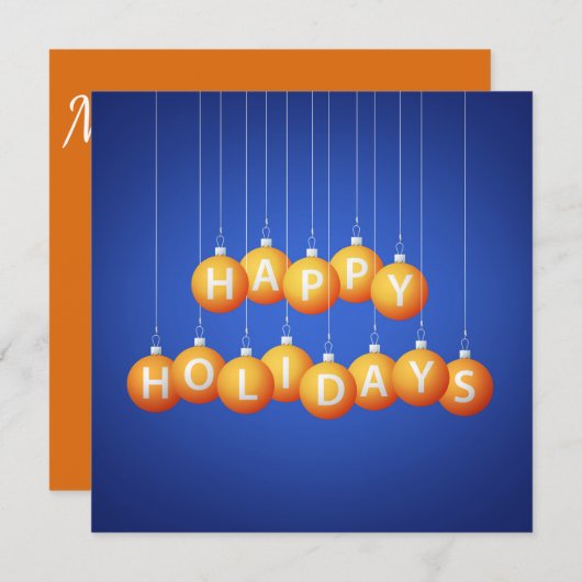 クリスマスボーブル 招待状 (正面/裏面)