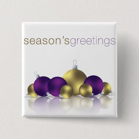 クリスマスボーブル 缶バッジ (正面)