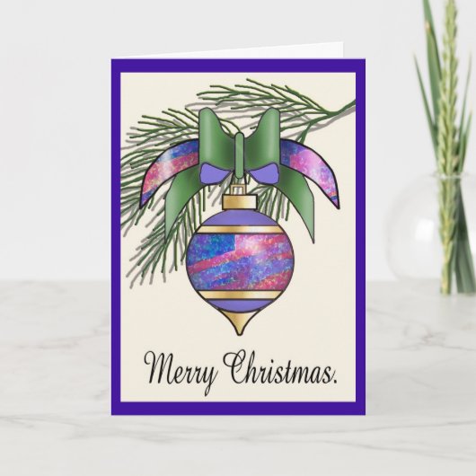 クリスマスボーブル – 20 シーズンカード (正面)