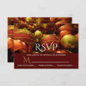 クリスマスボーブルRSVP 出欠カード (正面/裏面)