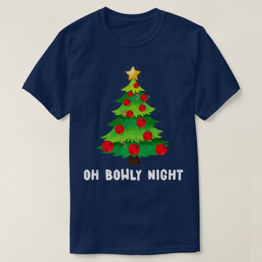 クリスマスボーリングクリスマスツリースポーツT Tシャツ (デザイン正面)