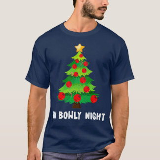 クリスマスボーリングクリスマスツリースポーツT Tシャツ