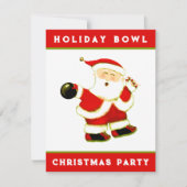 クリスマスボーリングパーティー 招待状 (正面)
