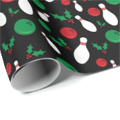 クリスマスボーリングピンラッピング紙 ラッピングペーパー (ロールコーナー)
