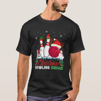 クリスマスボーリング分隊雪だるまサンタダービング Tシャツ