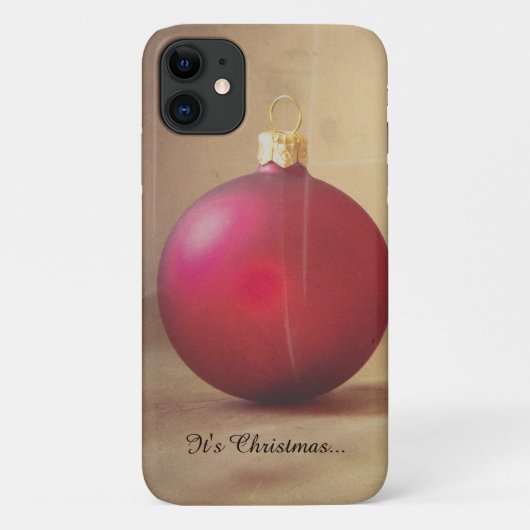 クリスマスボールがモチーフのクリスマステーマ Case-Mate iPhoneケース (裏面)