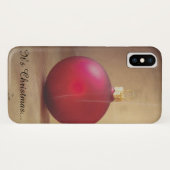 クリスマスボールがモチーフのクリスマステーマ Case-Mate iPhoneケース (裏面(横))