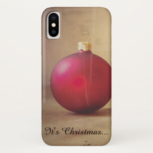 クリスマスボールがモチーフのクリスマステーマ Case-Mate iPhoneケース (裏面)