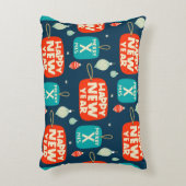 クリスマスボールとオーナメントヴィンテージのパターン戻る アクセントクッション (正面(垂直))