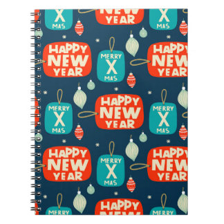 クリスマスボールとオーナメントヴィンテージのパターン戻る ノートブック