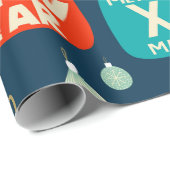 クリスマスボールとオーナメントヴィンテージのパターン戻る ラッピングペーパー (ロールコーナー)