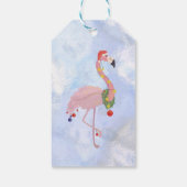 クリスマスボールとフラミンゴ ギフトタグ (裏面)