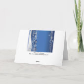 クリスマスボールとリボングリーティングカード シーズンカード (裏面)