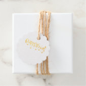 クリスマスボールと〔雄ジカの〕枝角文字 フェイバータグ (箱)