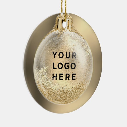 クリスマスボールにビジネスロゴを入れる |カスタム セラミックオーナメント (右)