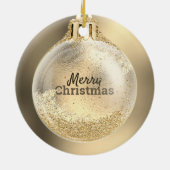クリスマスボールにビジネスロゴを入れる |カスタム セラミックオーナメント (裏面)