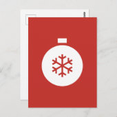 クリスマスボールはがき ポストカード (正面/裏面)