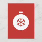 クリスマスボールはがき ポストカード (正面)