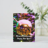 クリスマスボールイエロー シーズンポストカード (スタンド正面)