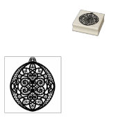 クリスマスボールオーナメントスタンプ ラバースタンプ (押印)