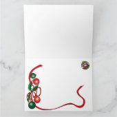 クリスマスボールオーナメント猫 カード (内部)