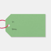 クリスマスボールオーナメント猫 ギフトタグ (裏面横)