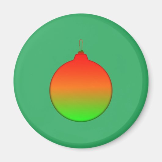 クリスマスボールオーナメント磁石 マグネット (正面)