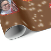 クリスマスボールオーナメント6枚D – オレンジ ラッピングペーパー (ロールコーナー)